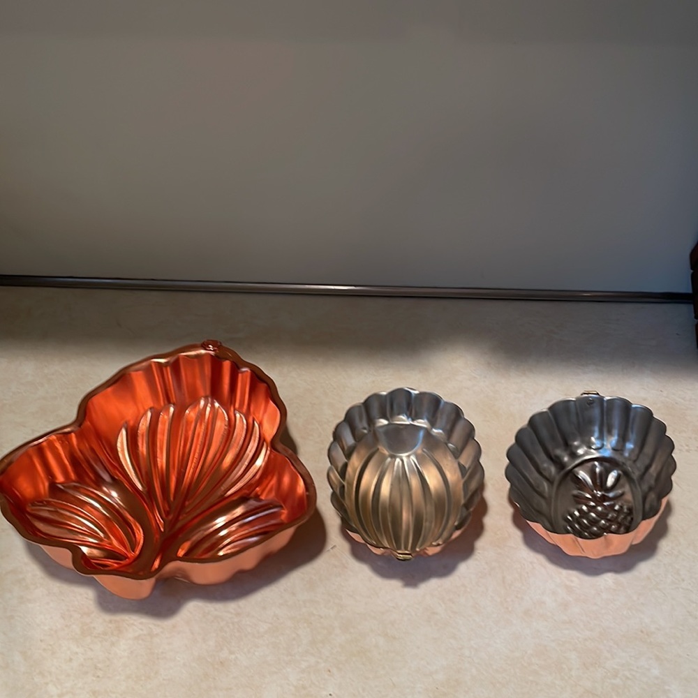 Set of 3 food-form multi-use copper pans made in Korea - Picture 5 of 5